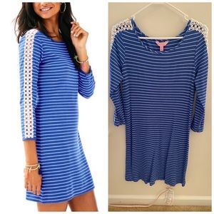 Lilly Pulitzer Marlowe Dress in Blue Breeze Stripe